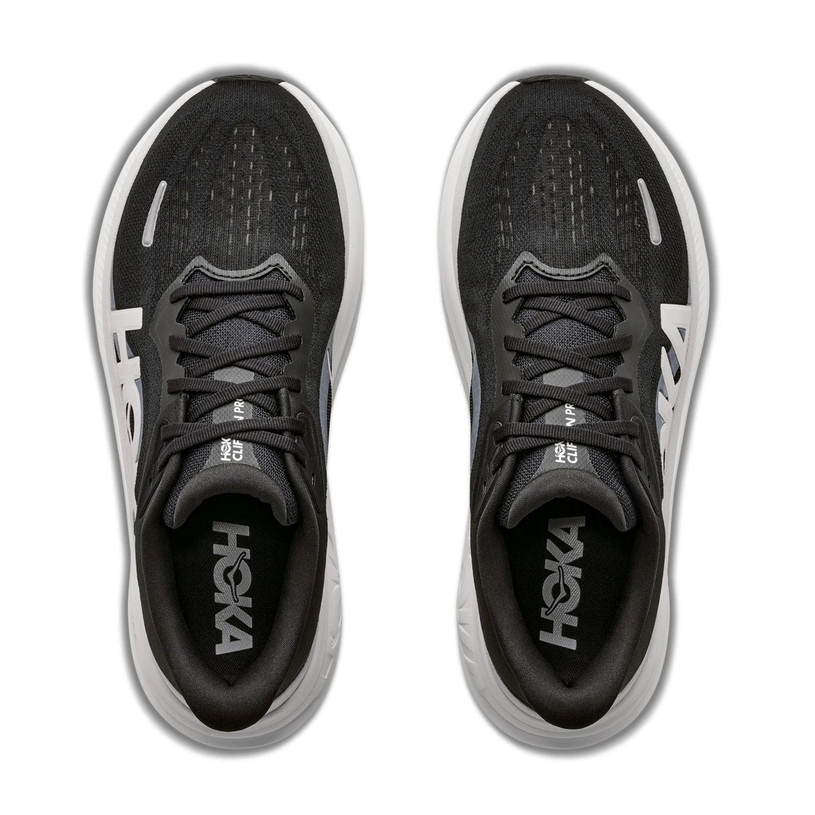 Hoka Clifton Pro Running Shoe ¨C Women's - Black/Cosmic Grey/Cosmic Grey/Neon Yuzu - 3