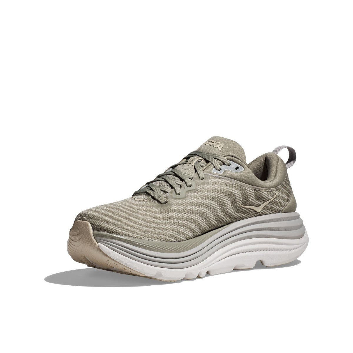 Hoka Gaviota 5 Running Shoe - Men's - Barley/Oat Milk/Bellwether Blue/Evening Sky/Black/Electric Cobalt/Black/White/Downpour/