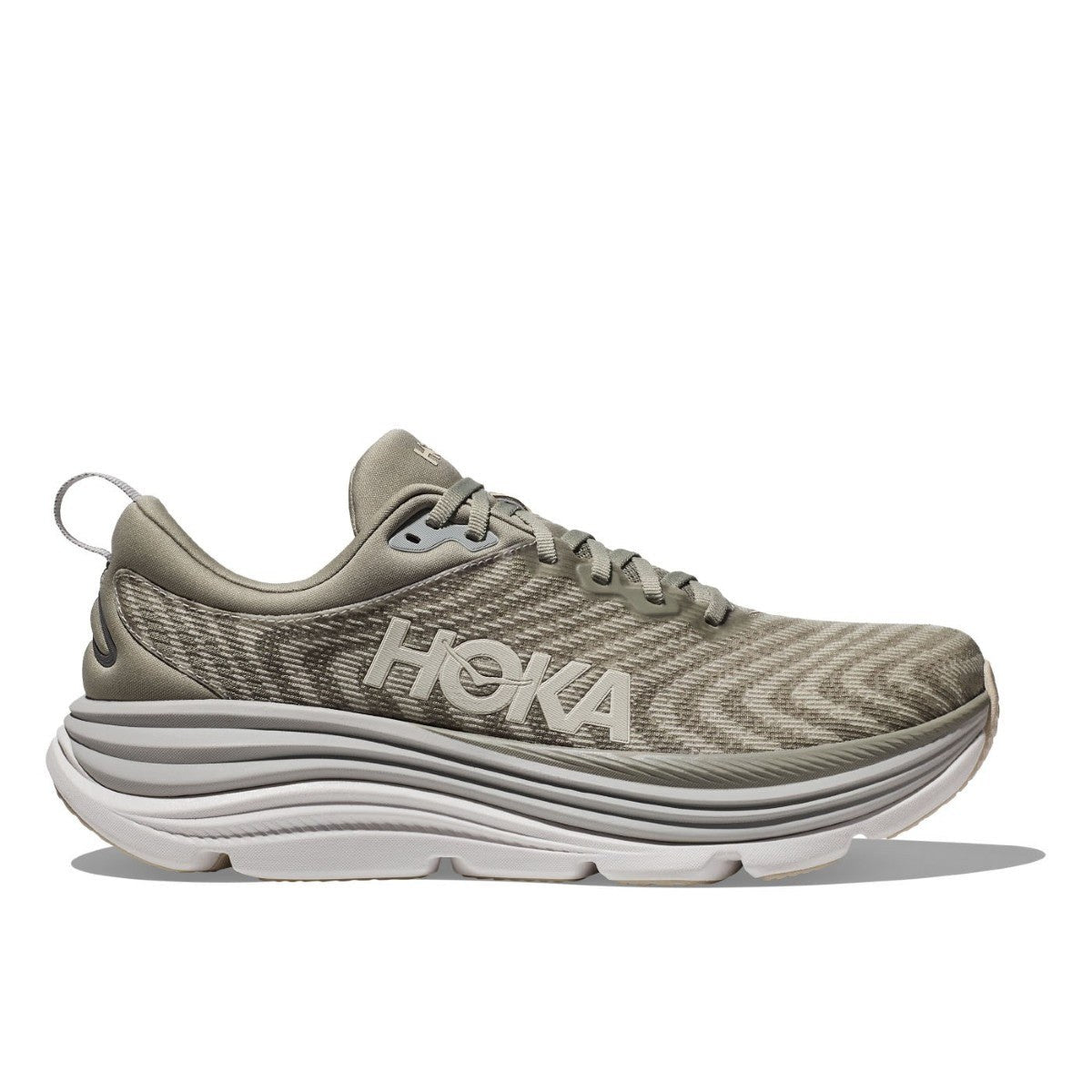 Hoka Gaviota 5 Running Shoe - Men's - Barley/Oat Milk/Bellwether Blue/Evening Sky/Black/Electric Cobalt/Black/White/Downpour/