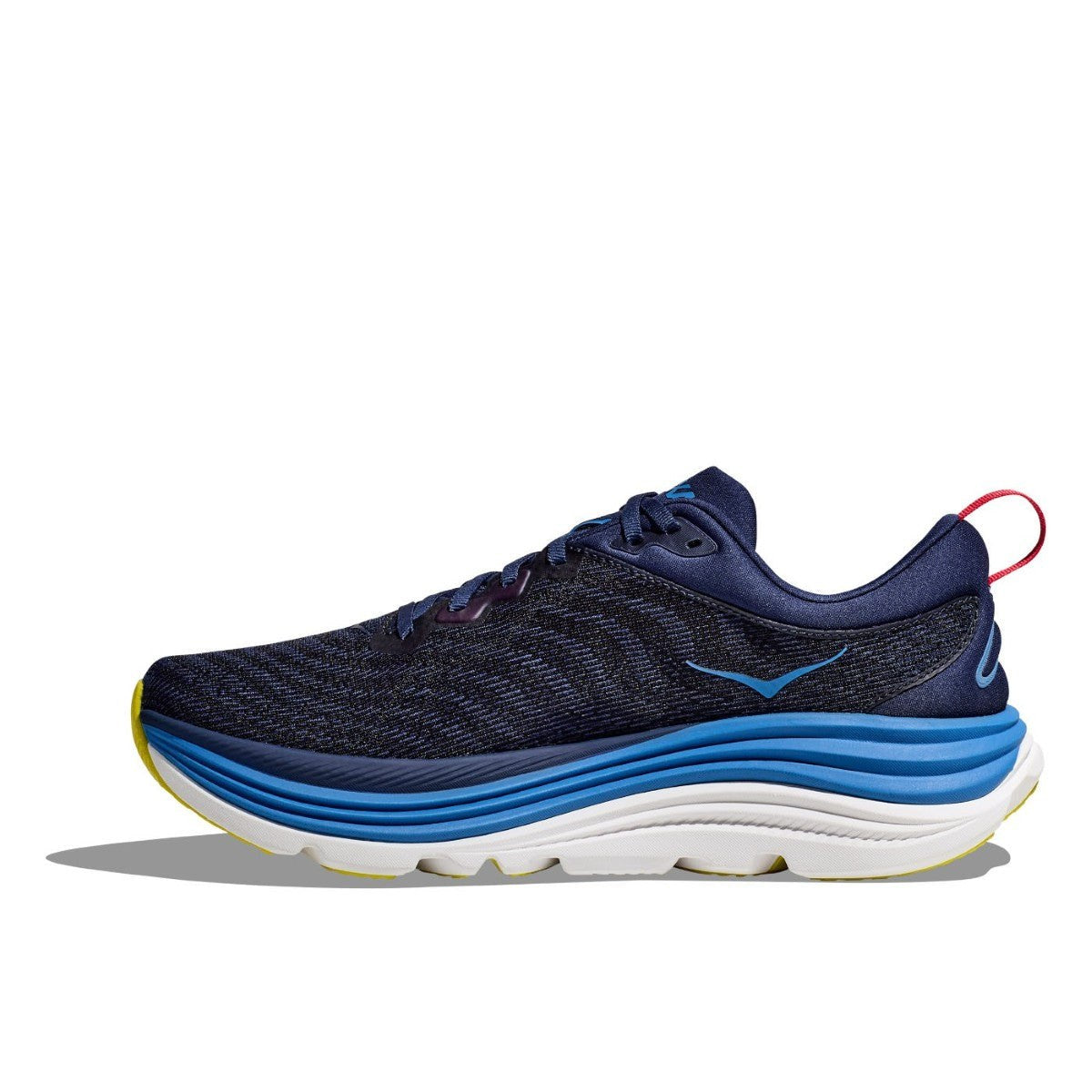 Hoka Gaviota 5 Running Shoe - Men's - Barley/Oat Milk/Bellwether Blue/Evening Sky/Black/Electric Cobalt/Black/White/Downpour/