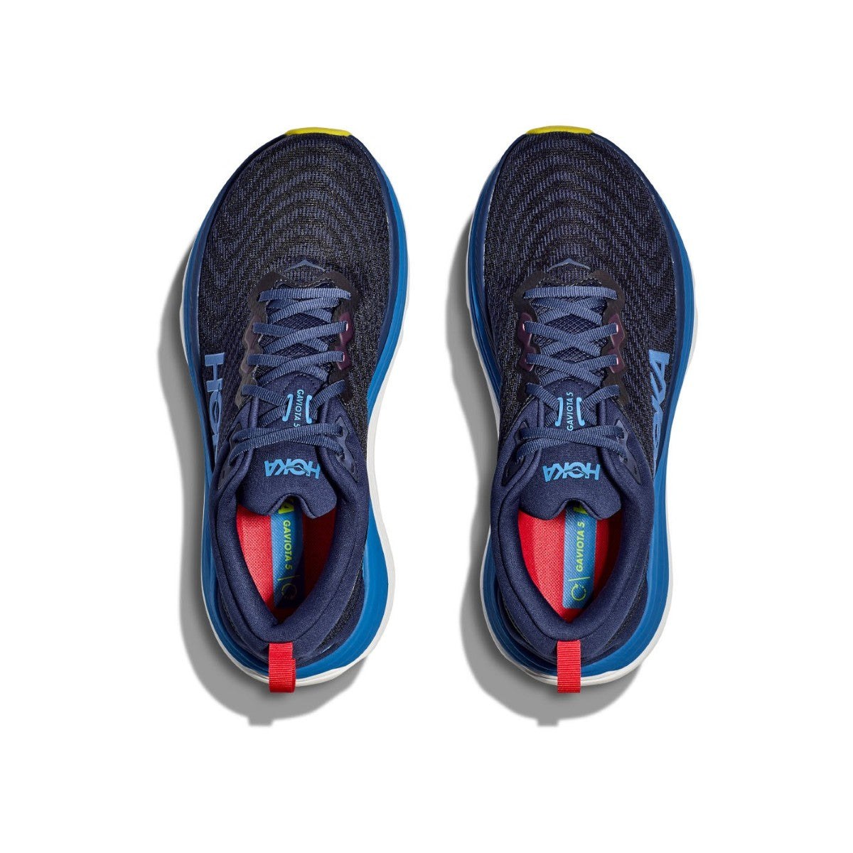 Hoka Gaviota 5 Running Shoe - Men's - Barley/Oat Milk/Bellwether Blue/Evening Sky/Black/Electric Cobalt/Black/White/Downpour/