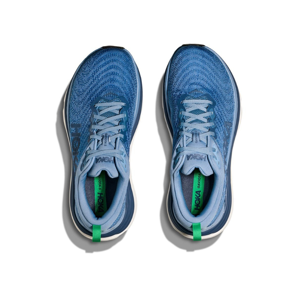Hoka Gaviota 5 Running Shoe - Men's - Barley/Oat Milk/Bellwether Blue/Evening Sky/Black/Electric Cobalt/Black/White/Downpour/