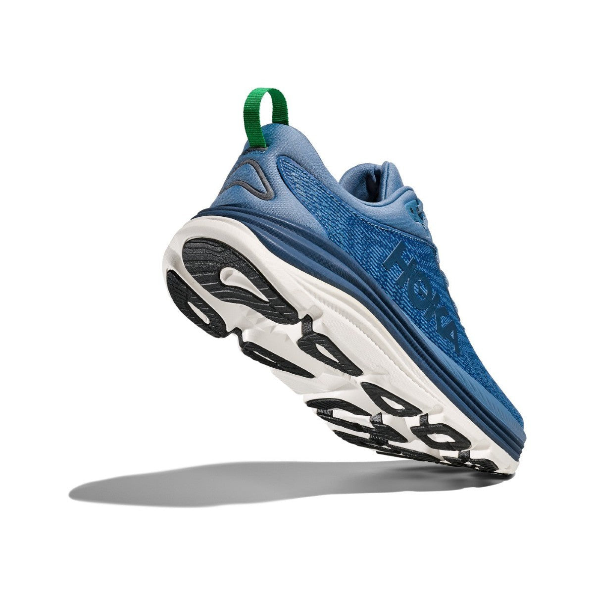 Hoka Gaviota 5 Running Shoe - Men's - Barley/Oat Milk/Bellwether Blue/Evening Sky/Black/Electric Cobalt/Black/White/Downpour/