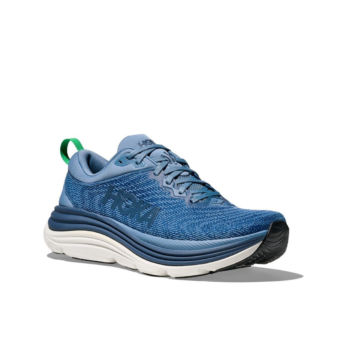 Hoka Gaviota 5 Running Shoe - Men's - Barley/Oat Milk/Bellwether Blue/Evening Sky/Black/Electric Cobalt/Black/White/Downpour/