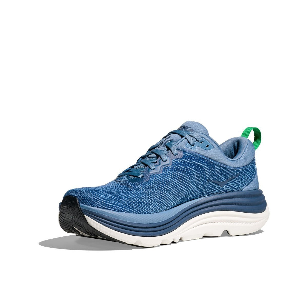 Hoka Gaviota 5 Running Shoe - Men's - Barley/Oat Milk/Bellwether Blue/Evening Sky/Black/Electric Cobalt/Black/White/Downpour/