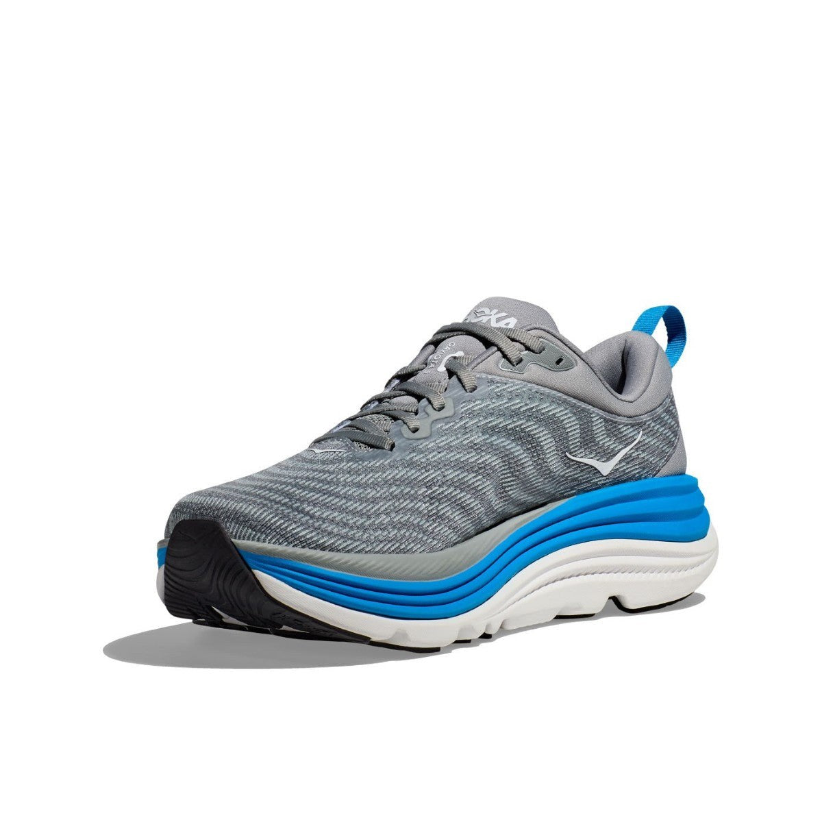 Hoka Gaviota 5 Running Shoe - Men's - Barley/Oat Milk/Bellwether Blue/Evening Sky/Black/Electric Cobalt/Black/White/Downpour/