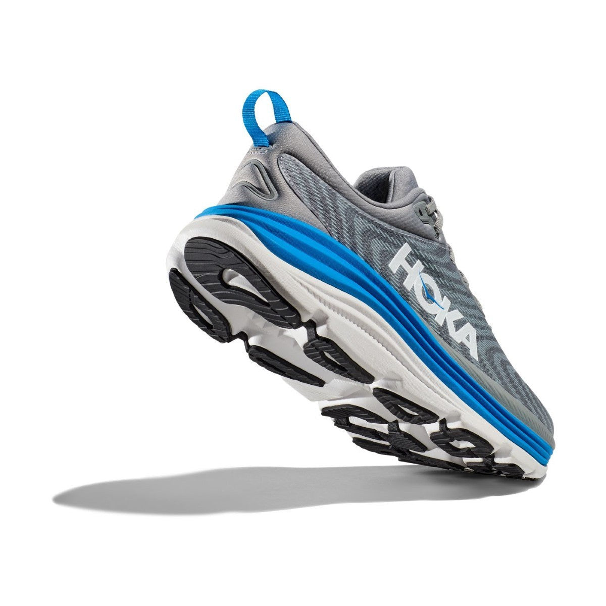 Hoka Gaviota 5 Running Shoe - Men's - Barley/Oat Milk/Bellwether Blue/Evening Sky/Black/Electric Cobalt/Black/White/Downpour/