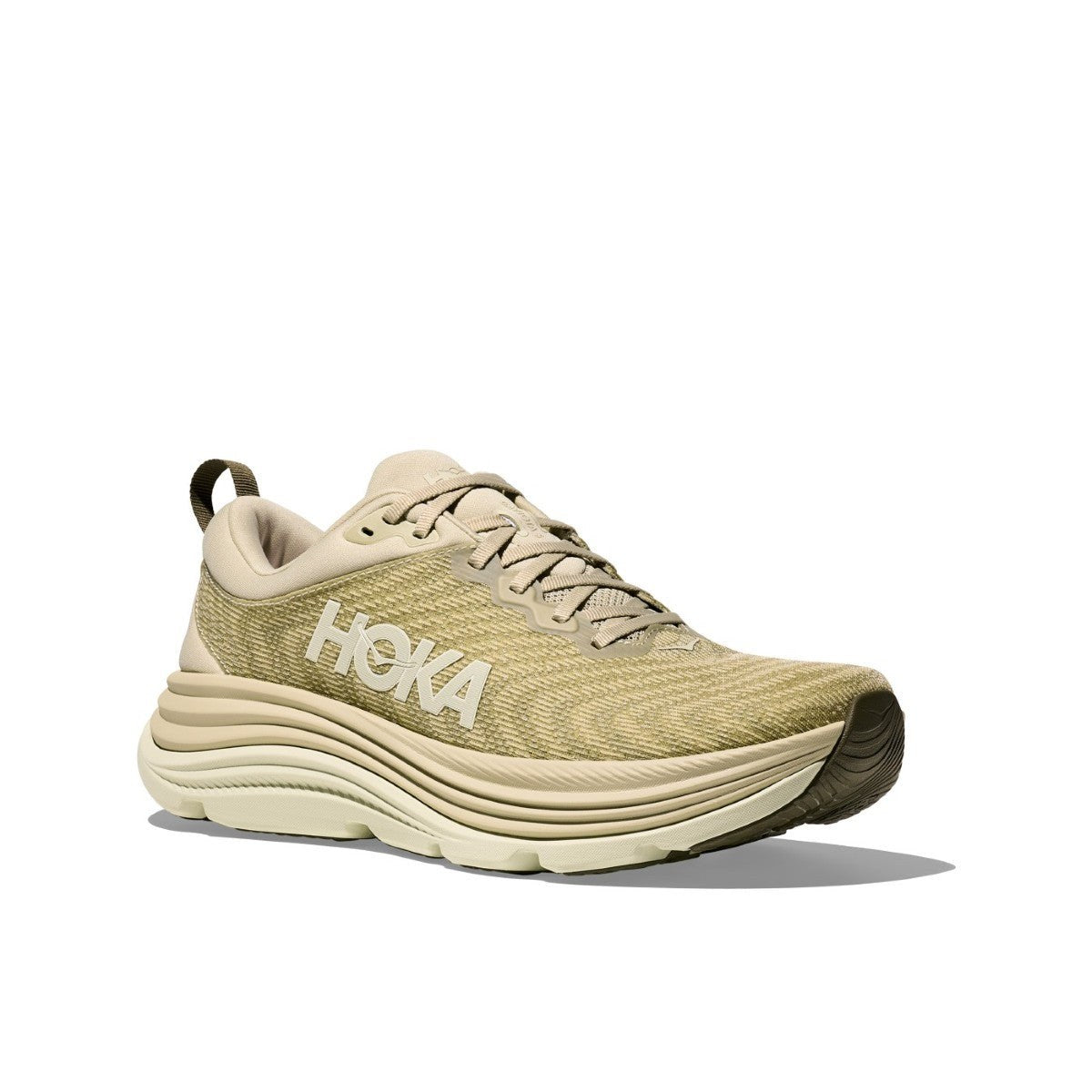 Hoka Gaviota 5 Running Shoe - Men's - Barley/Oat Milk/Bellwether Blue/Evening Sky/Black/Electric Cobalt/Black/White/Downpour/