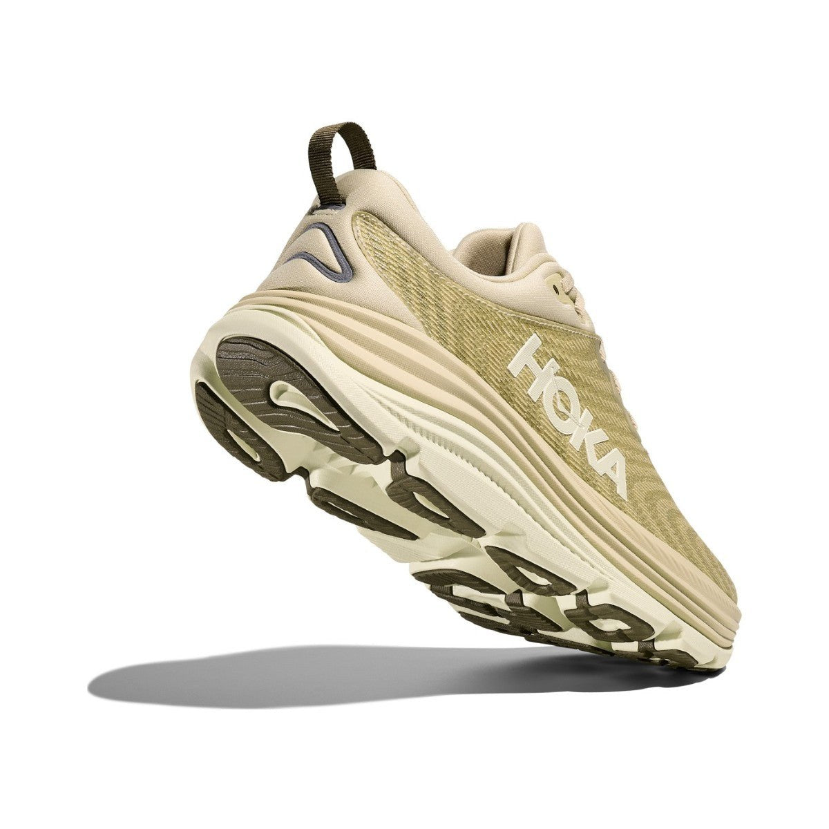 Hoka Gaviota 5 Running Shoe - Men's - Barley/Oat Milk/Bellwether Blue/Evening Sky/Black/Electric Cobalt/Black/White/Downpour/
