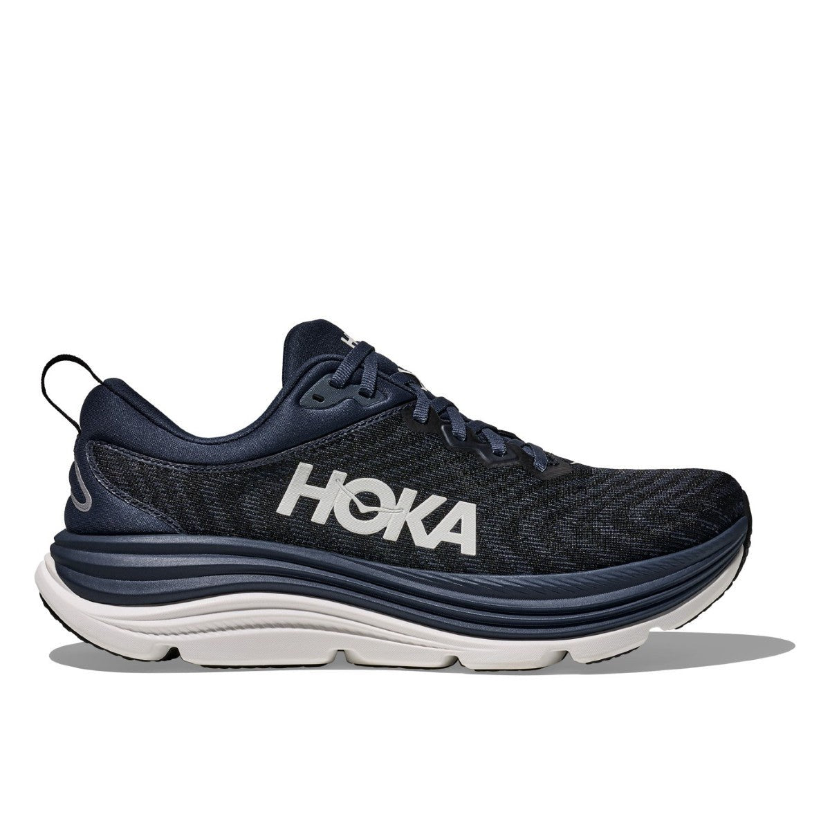 Hoka Gaviota 5 Running Shoe - Men's - Barley/Oat Milk/Bellwether Blue/Evening Sky/Black/Electric Cobalt/Black/White/Downpour/