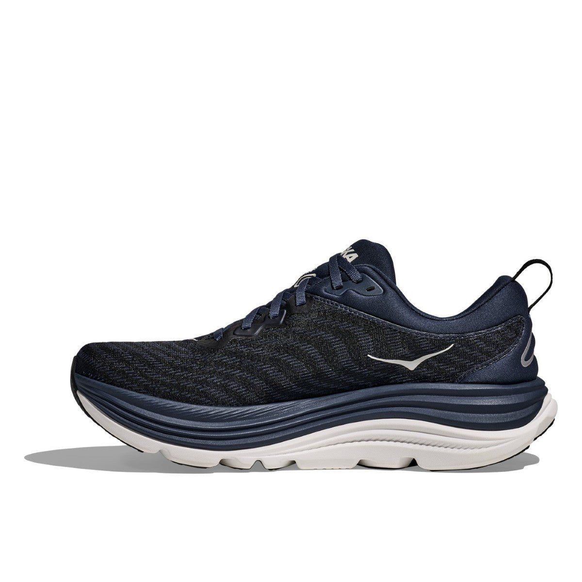 Hoka Gaviota 5 Running Shoe - Men's - Barley/Oat Milk/Bellwether Blue/Evening Sky/Black/Electric Cobalt/Black/White/Downpour/