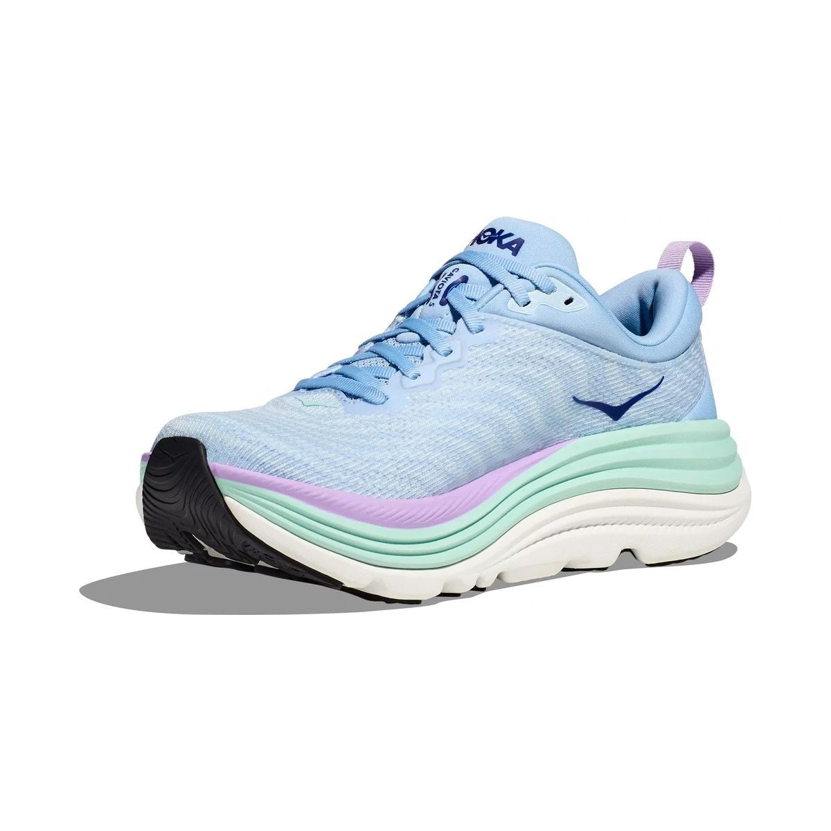 Hoka Gaviota 5 Running Shoe ¨C Women's - Anchor/Grapefruit/Black/White/Sea Ice/Pink Twilight/Snow Melt/Cielo Blue/Alpine Blue