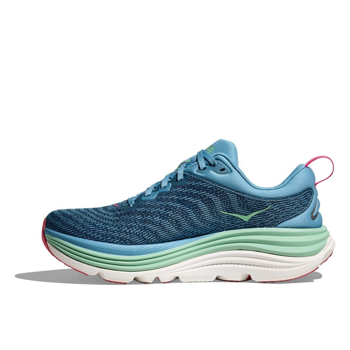 Hoka Gaviota 5 Running Shoe ¨C Women's - Anchor/Grapefruit/Black/White/Sea Ice/Pink Twilight/Snow Melt/Cielo Blue/Alpine Blue