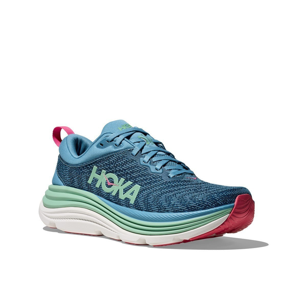 Hoka Gaviota 5 Running Shoe ¨C Women's - Anchor/Grapefruit/Black/White/Sea Ice/Pink Twilight/Snow Melt/Cielo Blue/Alpine Blue