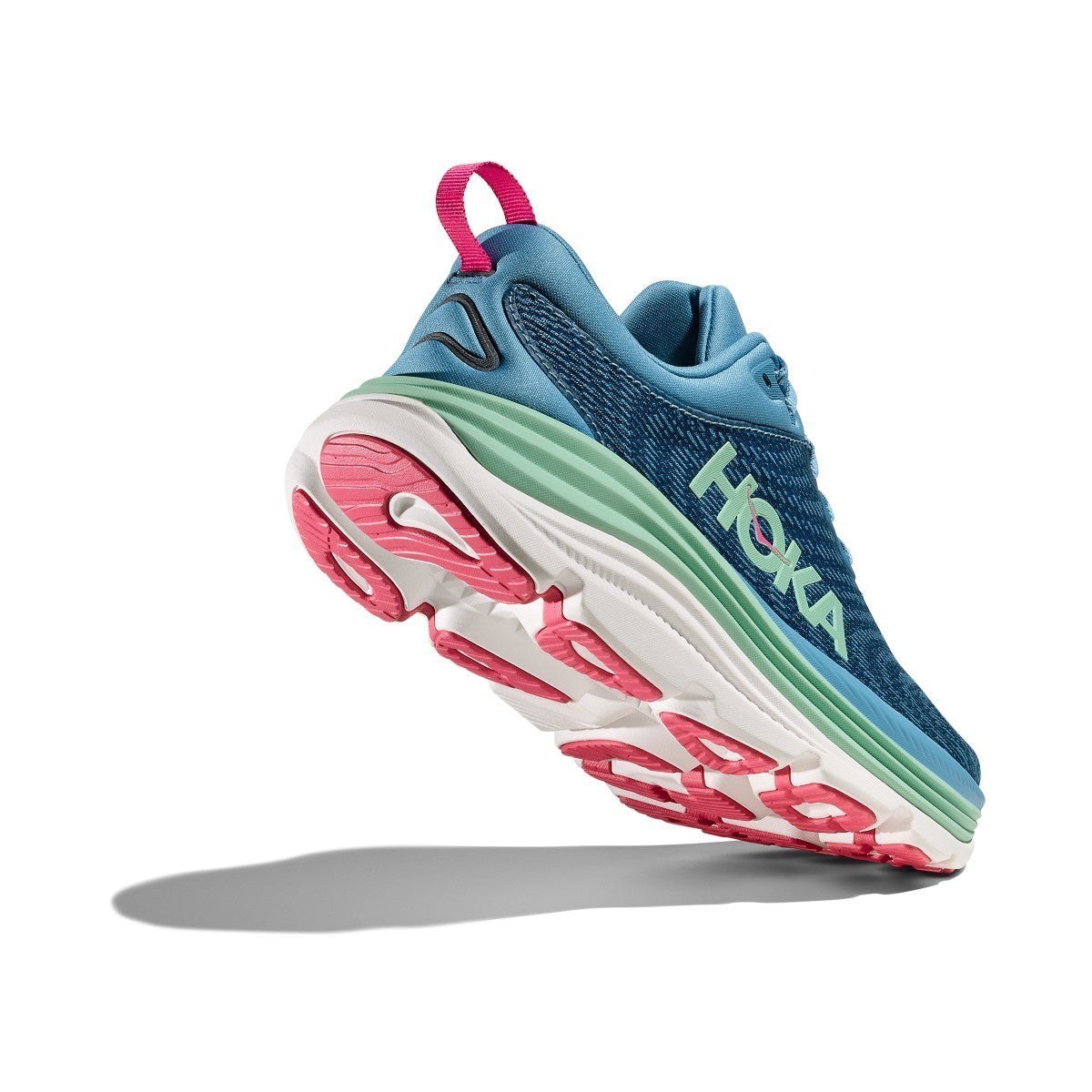 Hoka Gaviota 5 Running Shoe ¨C Women's - Anchor/Grapefruit/Black/White/Sea Ice/Pink Twilight/Snow Melt/Cielo Blue/Alpine Blue