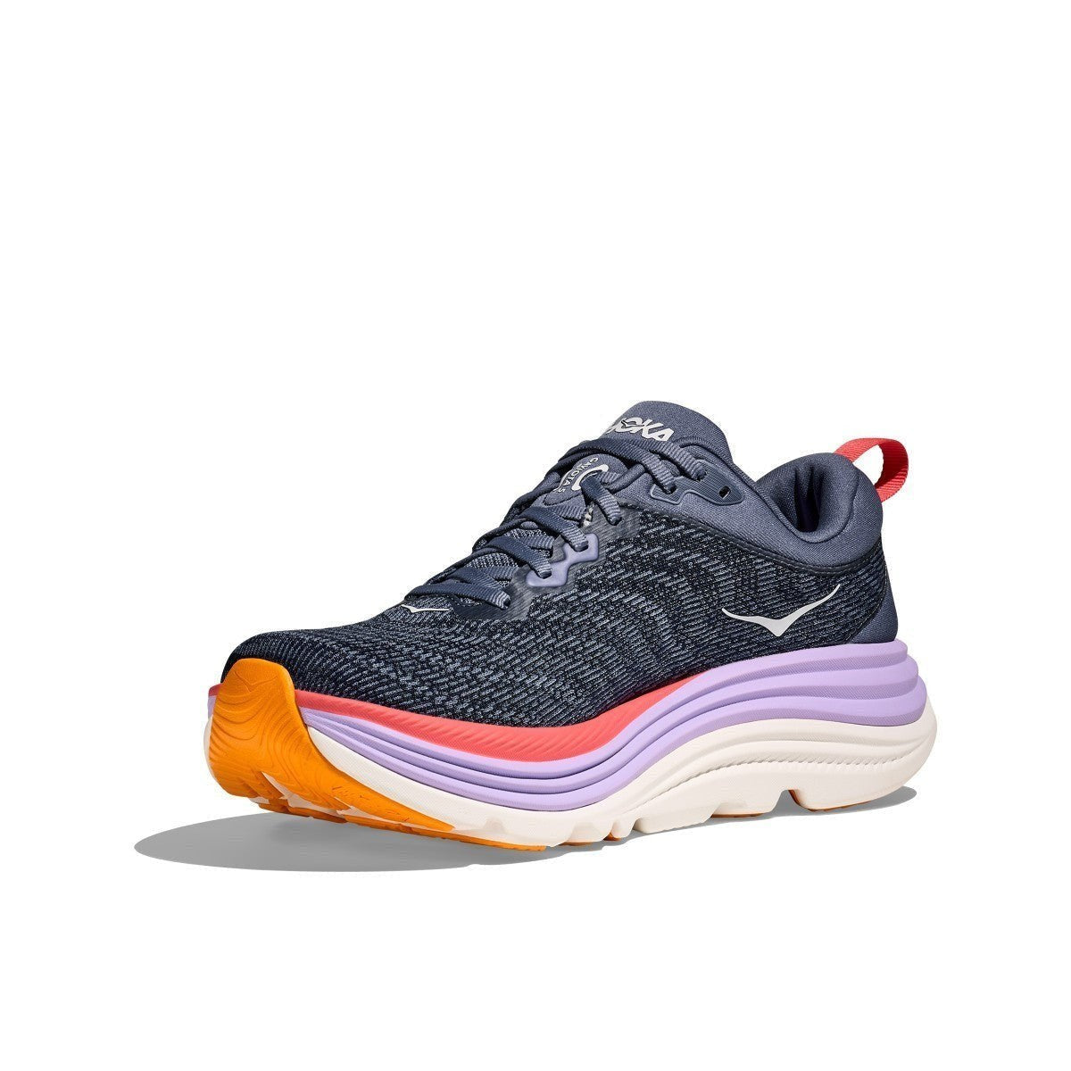 Hoka Gaviota 5 Running Shoe ¨C Women's - Anchor/Grapefruit/Black/White/Sea Ice/Pink Twilight/Snow Melt/Cielo Blue/Alpine Blue