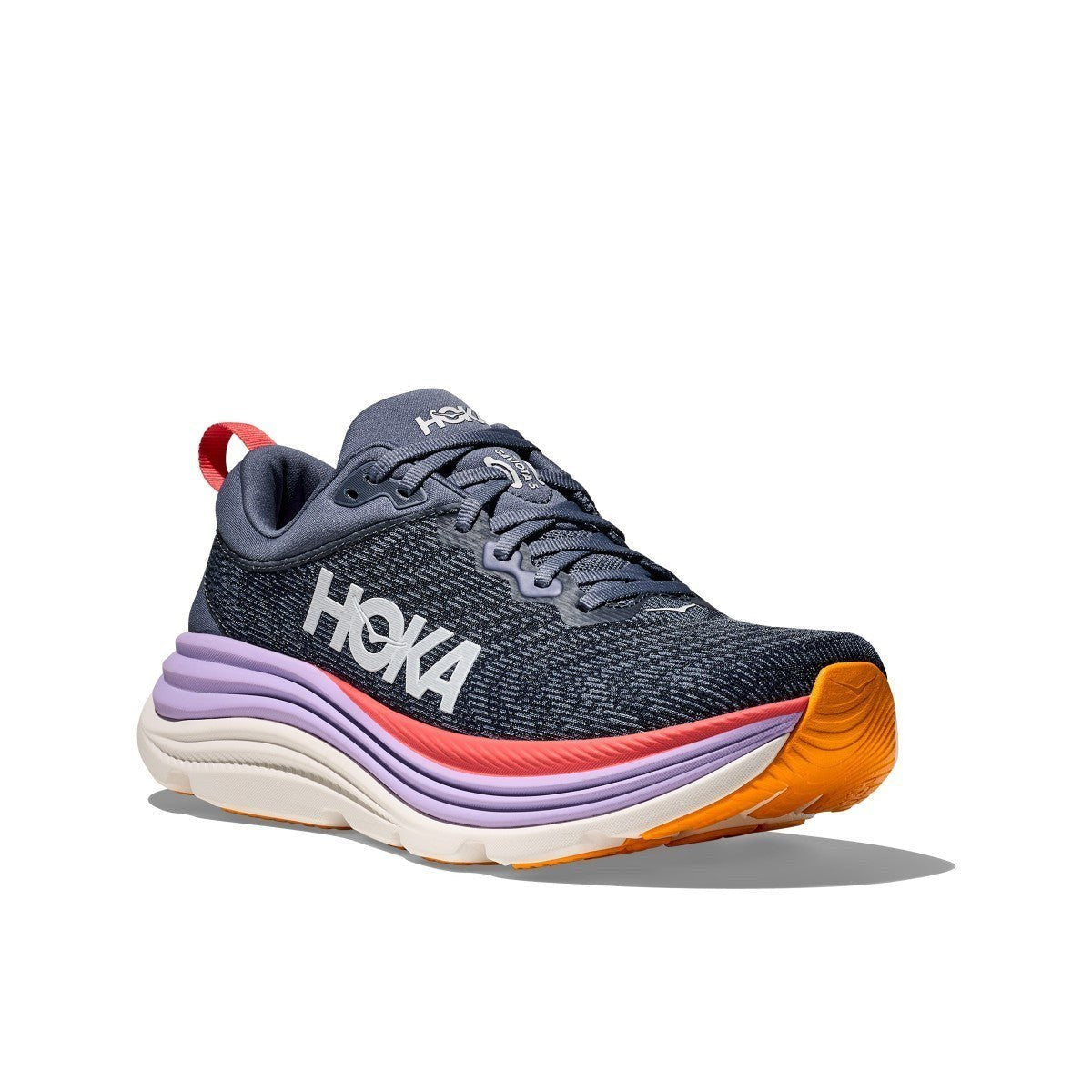 Hoka Gaviota 5 Running Shoe ¨C Women's - Anchor/Grapefruit/Black/White/Sea Ice/Pink Twilight/Snow Melt/Cielo Blue/Alpine Blue
