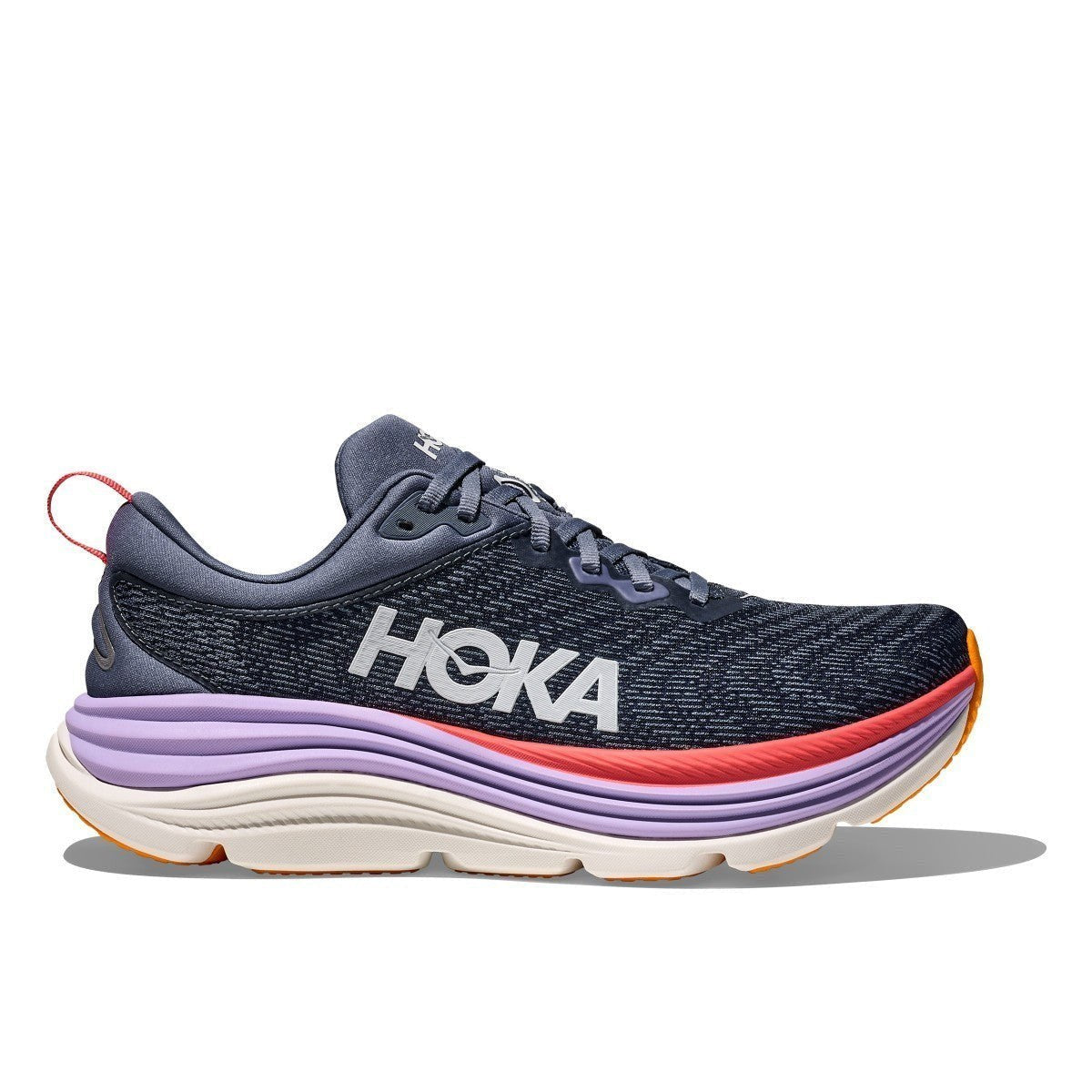 Hoka Gaviota 5 Running Shoe ¨C Women's - Anchor/Grapefruit/Black/White/Sea Ice/Pink Twilight/Snow Melt/Cielo Blue/Alpine Blue