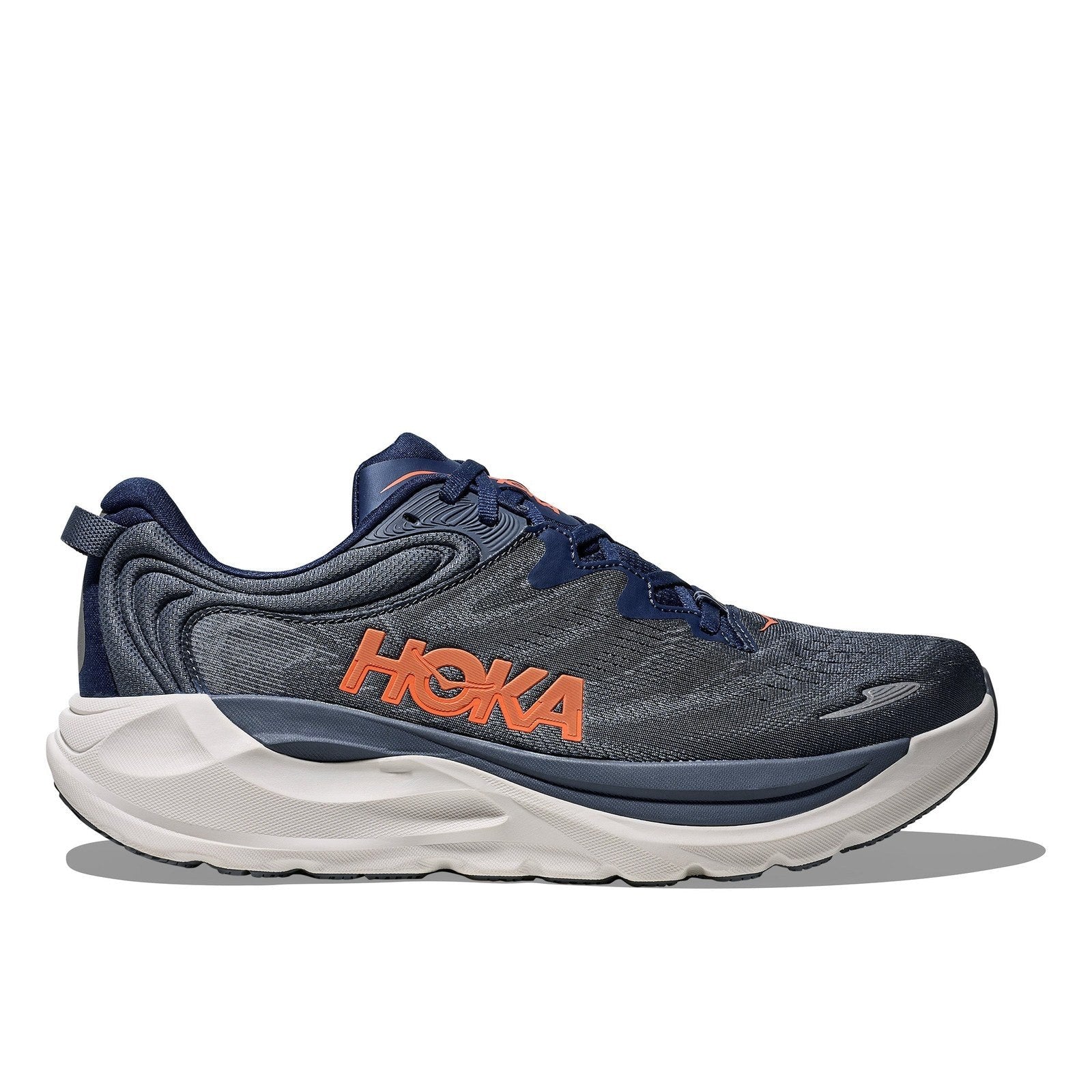 Hoka Gaviota 6 Running Shoe ¨C Men's - Midnight Blue/Faded Navy/Stellar Grey/Stardust/Black/White - 25