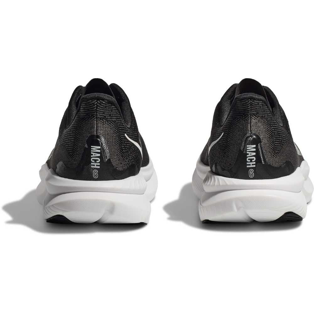 Hoka Mach 6 Running Shoe ¨C Men's - Black/White/Clear Sea/Sea Water/Frost/Starlight Glow/White/Nimbus Cloud/White/Skyward Blu
