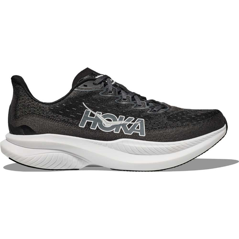 Hoka Mach 6 Running Shoe ¨C Men's - Black/White/Clear Sea/Sea Water/Frost/Starlight Glow/White/Nimbus Cloud/White/Skyward Blu