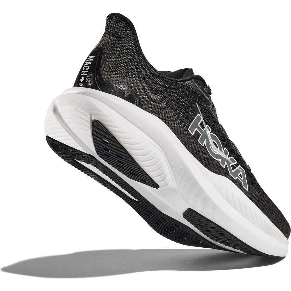 Hoka Mach 6 Running Shoe ¨C Men's - Black/White/Clear Sea/Sea Water/Frost/Starlight Glow/White/Nimbus Cloud/White/Skyward Blu