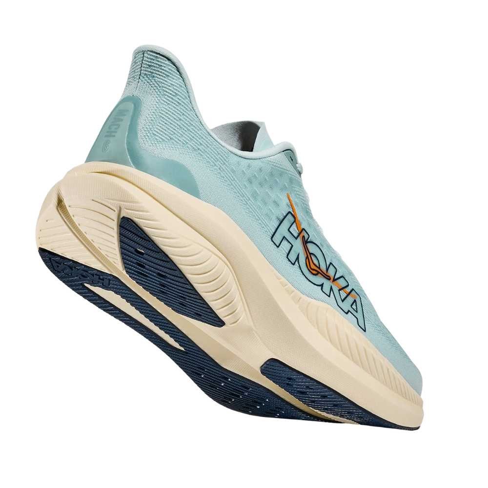 Hoka Mach 6 Running Shoe ¨C Men's - Black/White/Clear Sea/Sea Water/Frost/Starlight Glow/White/Nimbus Cloud/White/Skyward Blu