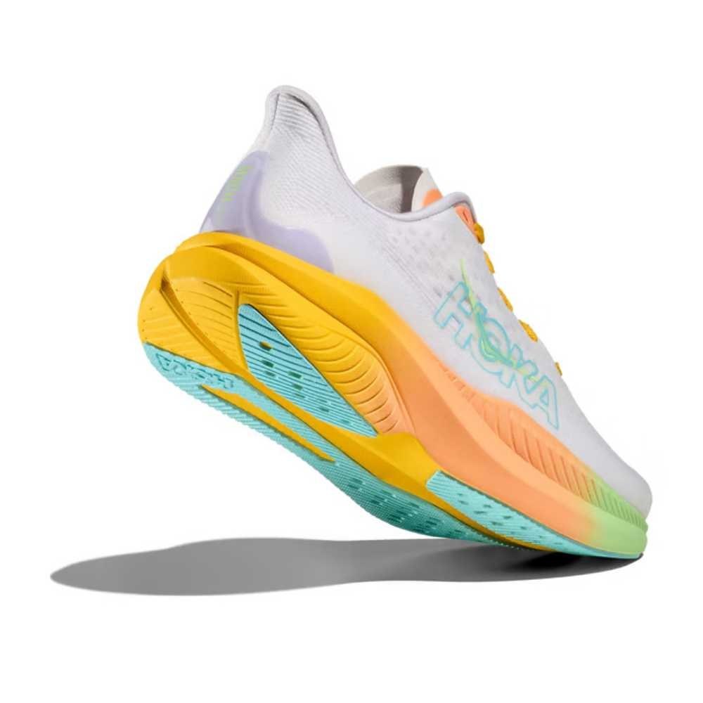 Hoka Mach 6 Running Shoe ¨C Men's - Black/White/Clear Sea/Sea Water/Frost/Starlight Glow/White/Nimbus Cloud/White/Skyward Blu