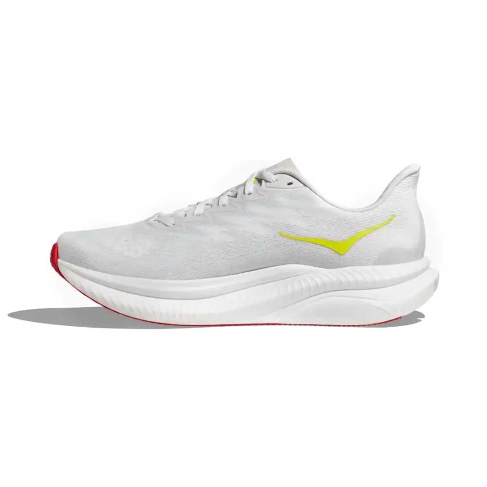 Hoka Mach 6 Running Shoe ¨C Men's - Black/White/Clear Sea/Sea Water/Frost/Starlight Glow/White/Nimbus Cloud/White/Skyward Blu