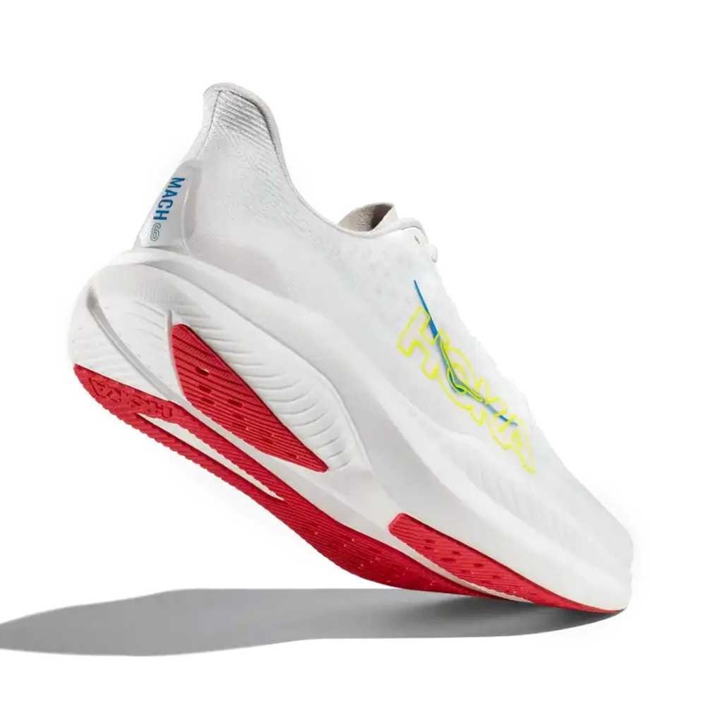 Hoka Mach 6 Running Shoe ¨C Men's - Black/White/Clear Sea/Sea Water/Frost/Starlight Glow/White/Nimbus Cloud/White/Skyward Blu