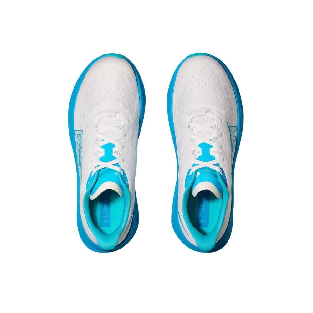 Hoka Mach 6 Running Shoe ¨C Men's - Black/White/Clear Sea/Sea Water/Frost/Starlight Glow/White/Nimbus Cloud/White/Skyward Blu