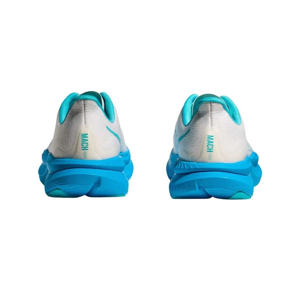Hoka Mach 6 Running Shoe ¨C Men's - Black/White/Clear Sea/Sea Water/Frost/Starlight Glow/White/Nimbus Cloud/White/Skyward Blu