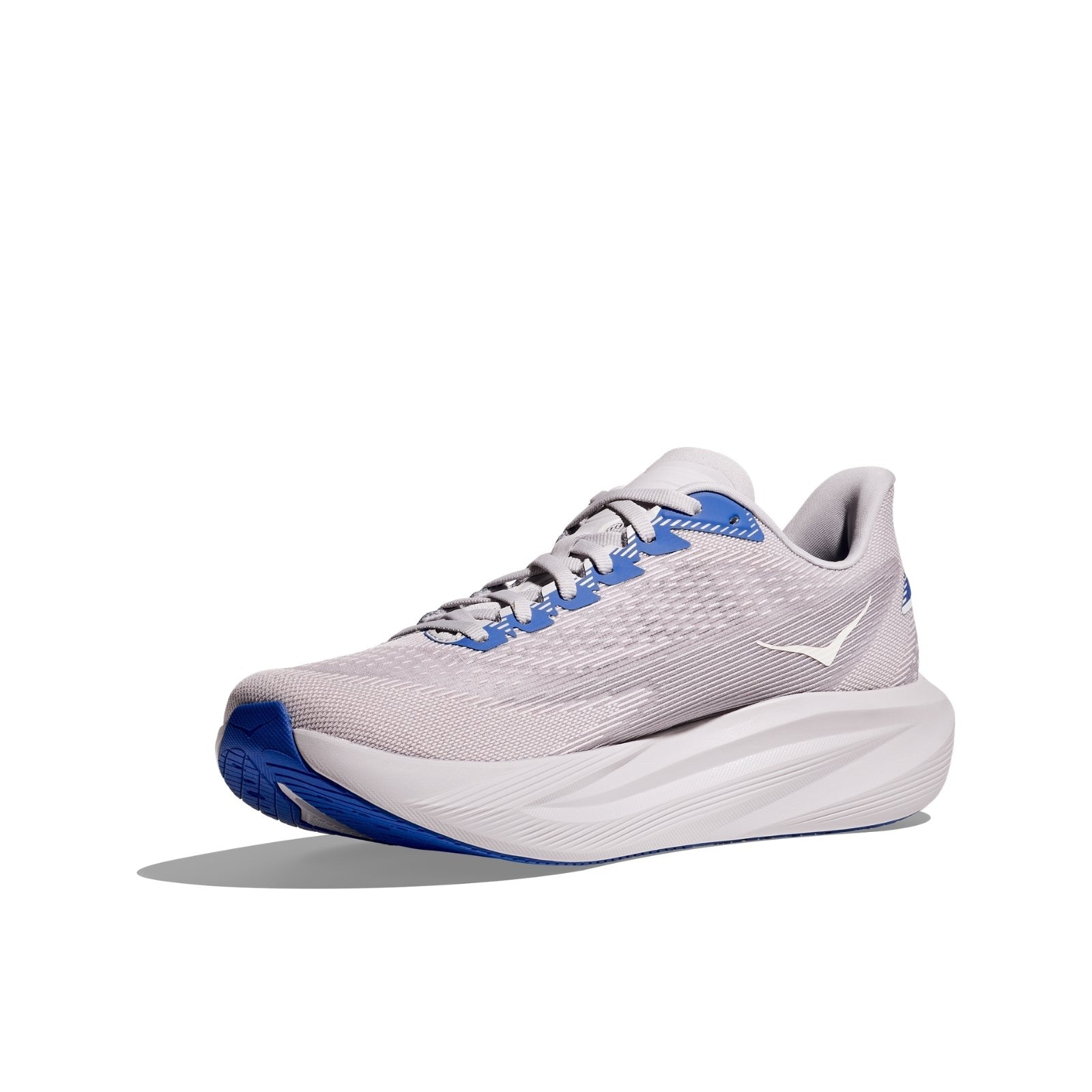 Hoka Mach 7 Running Shoe ¨C Men's - Ash Grey/Cobalt Blue - 7