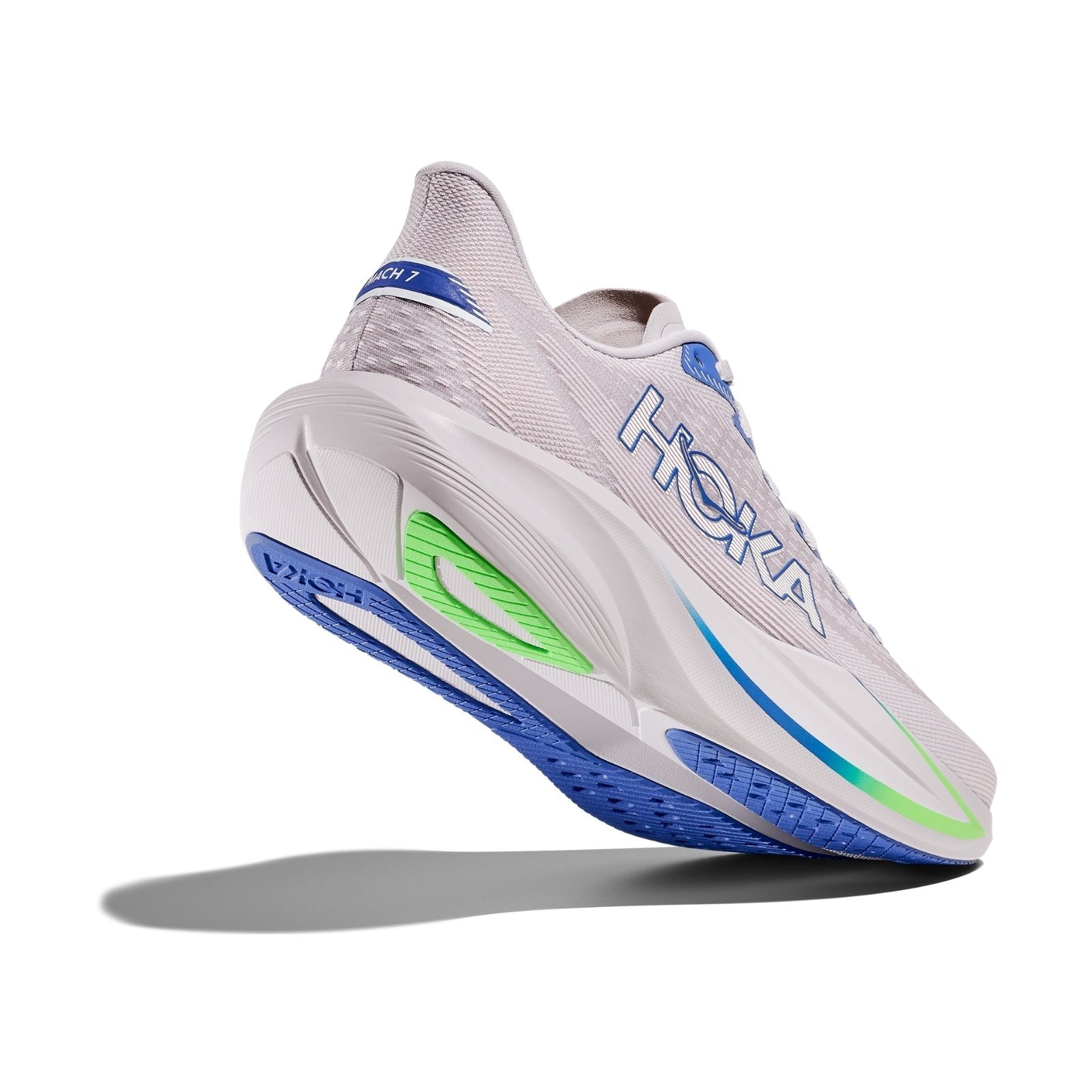 Hoka Mach 7 Running Shoe ¨C Men's - Ash Grey/Cobalt Blue - 8