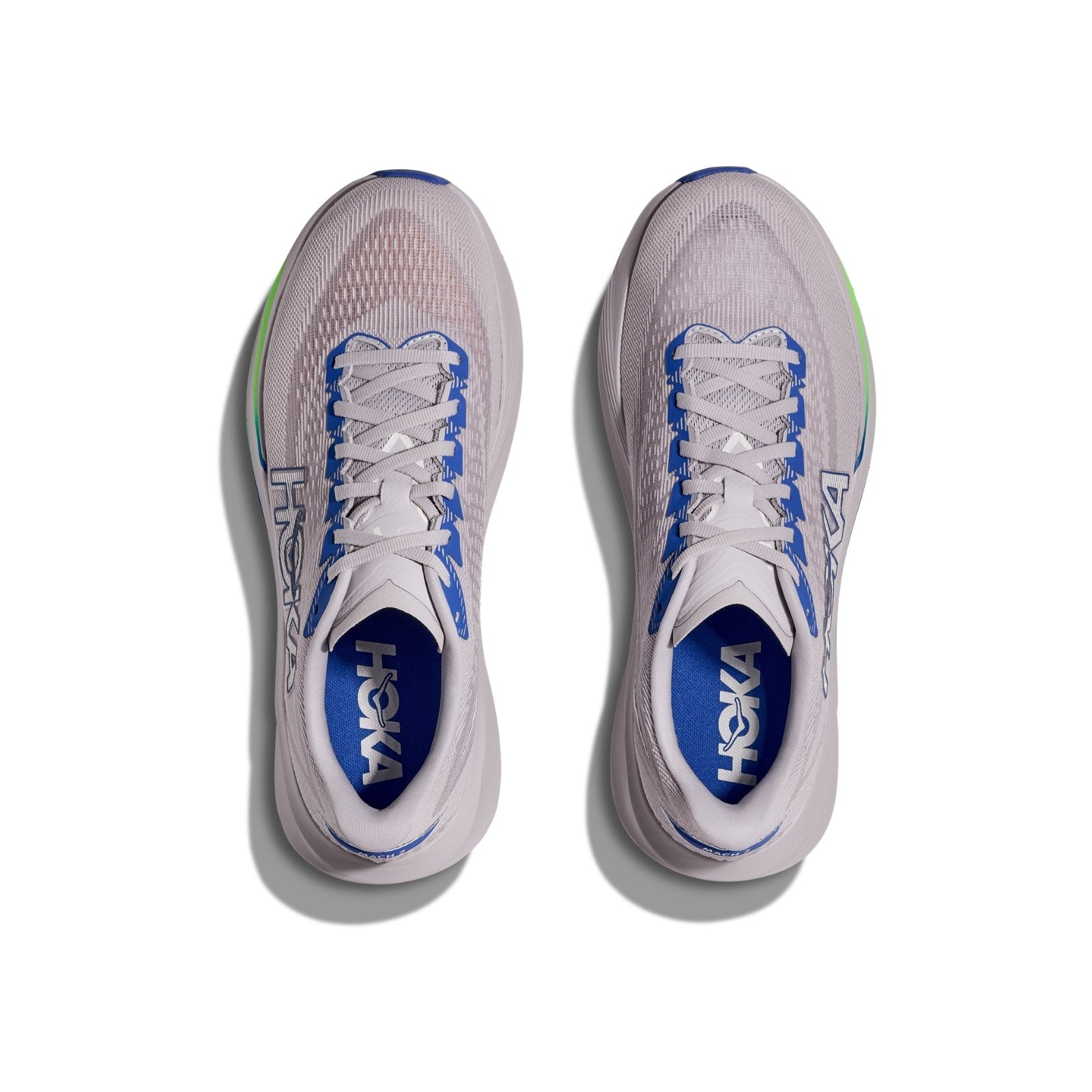 Hoka Mach 7 Running Shoe ¨C Men's - Ash Grey/Cobalt Blue - 3