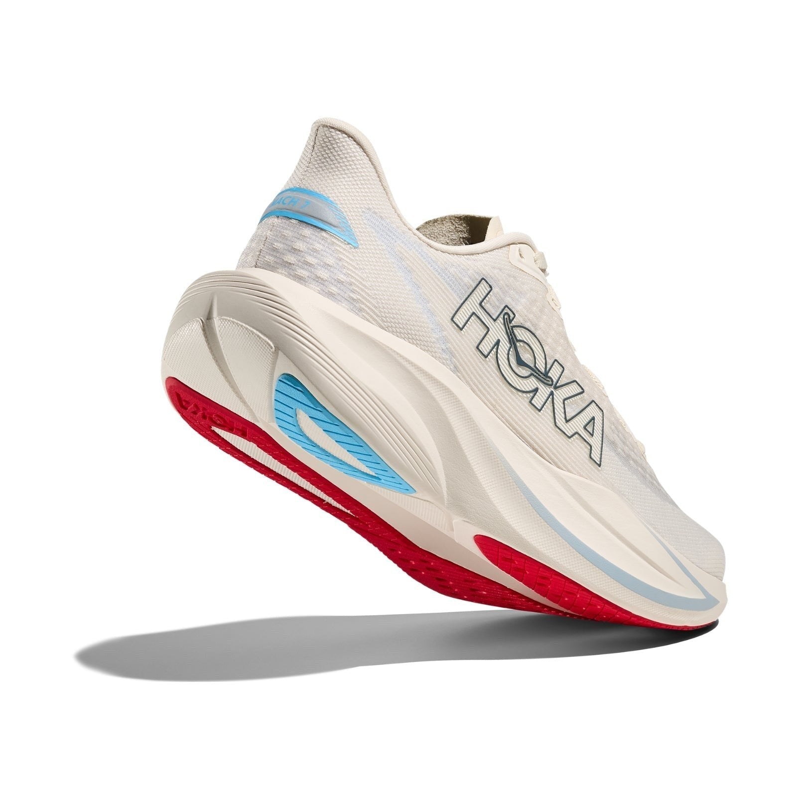 Hoka Mach 7 Running Shoe ¨C Women's - Alabaster/Soaring Blue/Frost/Neon Yuzu - 5
