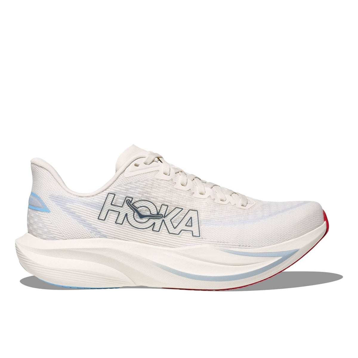 Hoka Mach 7 Running Shoe ¨C Women's - Alabaster/Soaring Blue/Frost/Neon Yuzu - 14
