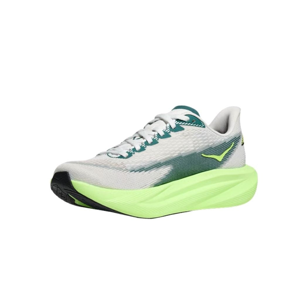 Hoka Mach 7 Running Shoe ¨C Women's - Alabaster/Soaring Blue/Frost/Neon Yuzu - 10