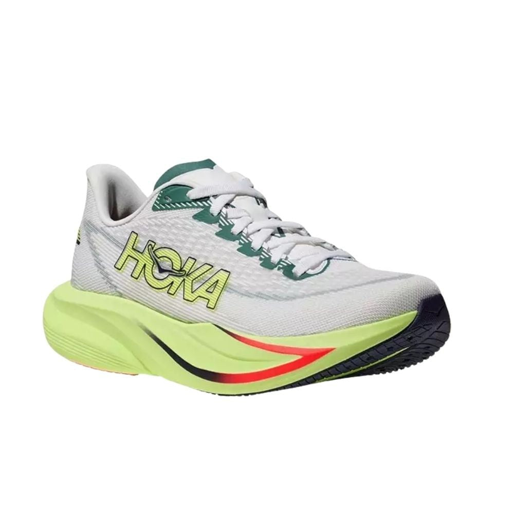 Hoka Mach 7 Running Shoe ¨C Women's - Alabaster/Soaring Blue/Frost/Neon Yuzu - 11