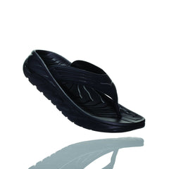Hoka Ora Recovery Flip Sandal ¨C Men's - Black/Dark Gull Gray - 1