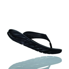 Hoka Ora Recovery Flip Sandal ¨C Men's - Black/Dark Gull Gray - 3