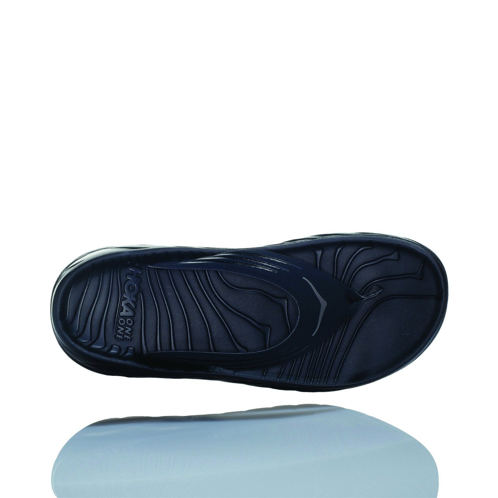 Hoka Ora Recovery Flip Sandal ¨C Men's - Black/Dark Gull Gray - 6