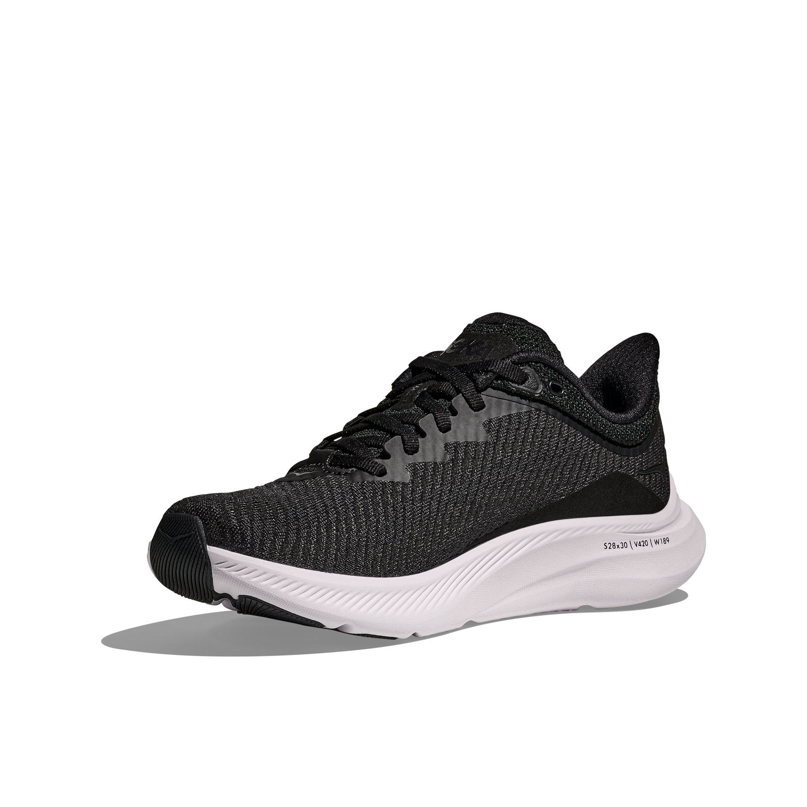 Hoka Solimar Running Shoe ¨C Women's - Black/White/Grout/Cerise/Illusion/Ether/White/Tundra Blue - 7