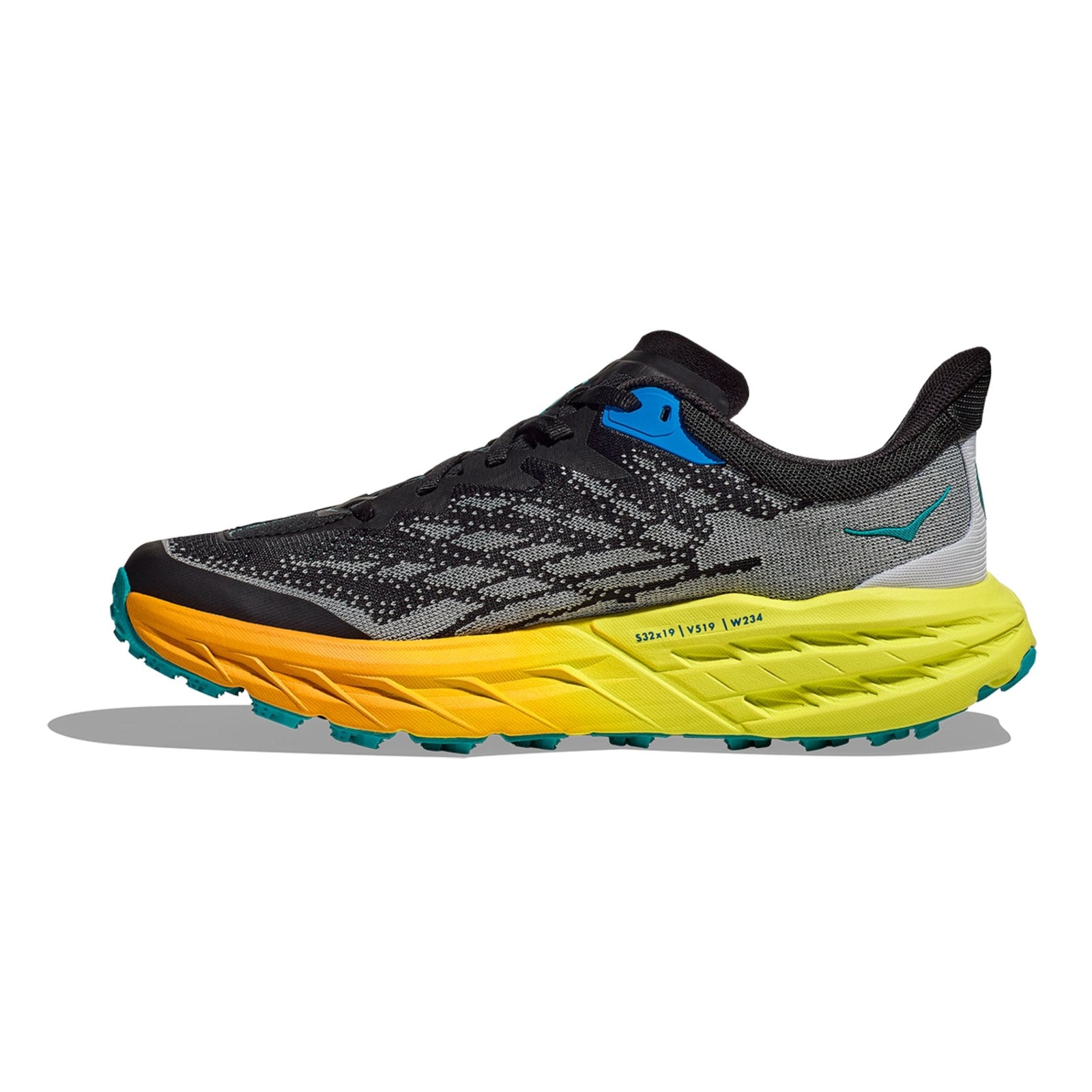 Hoka Speedgoat 5 Running Shoe ¨C Men's - Black/Evening Primrose - 2