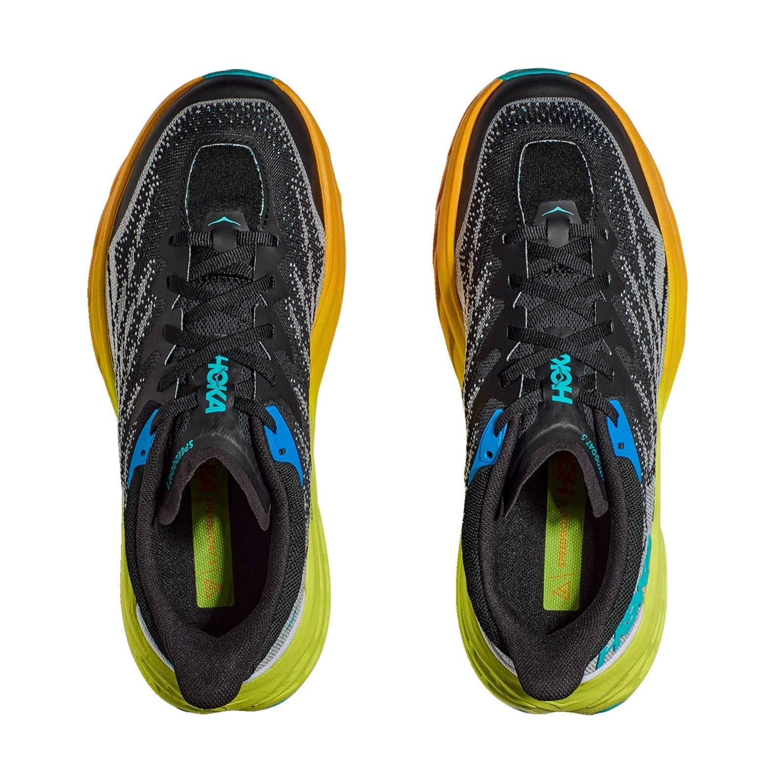 Hoka Speedgoat 5 Running Shoe ¨C Men's - Black/Evening Primrose - 3